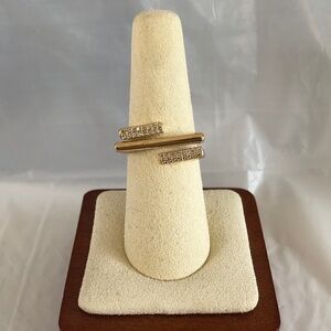 🔥 NEW Pretty Bird Adjustable 18k Yellow Gold Plated Geometric Ring